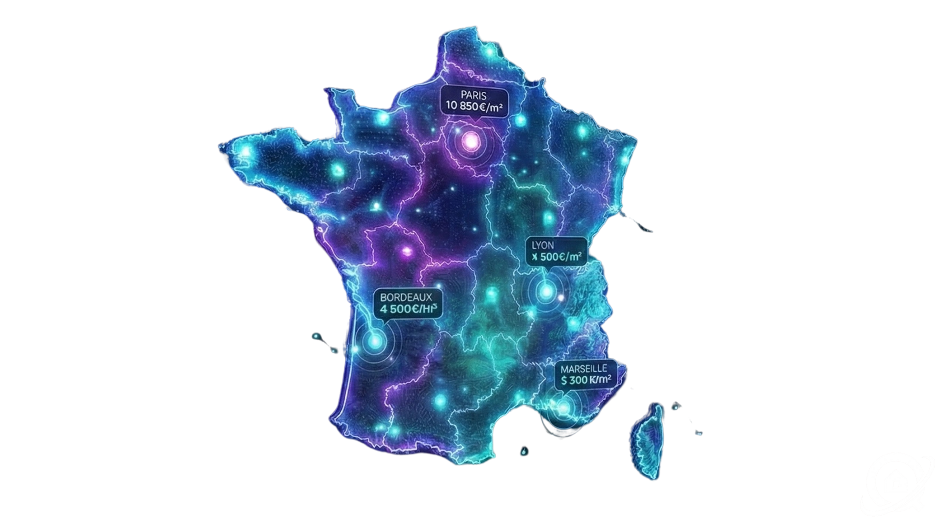 Quantum Market Map - Carte interactive des prix immobiliers